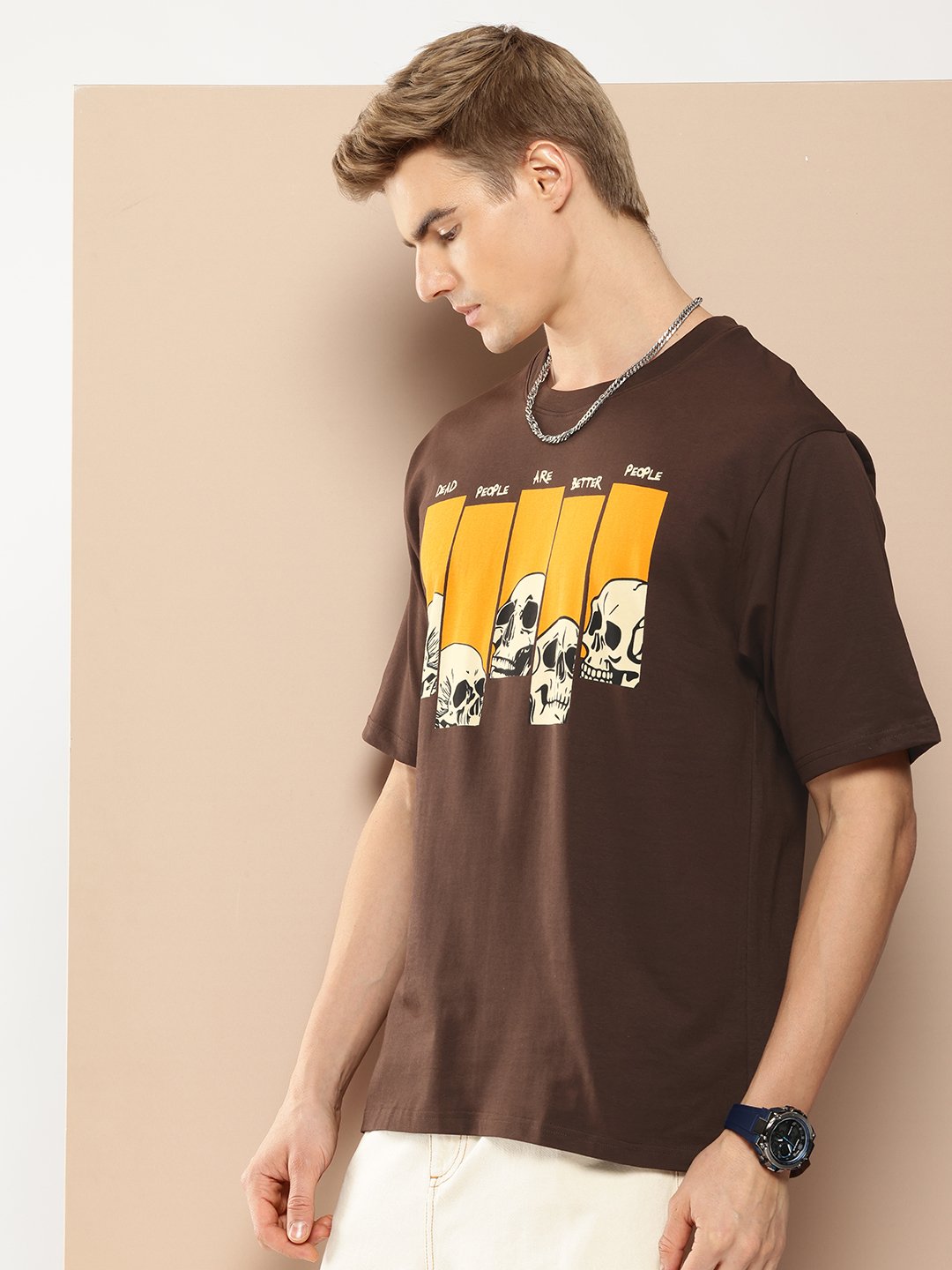 Mens Half Sleeve Round Neck Oversized Fit T-Shirts