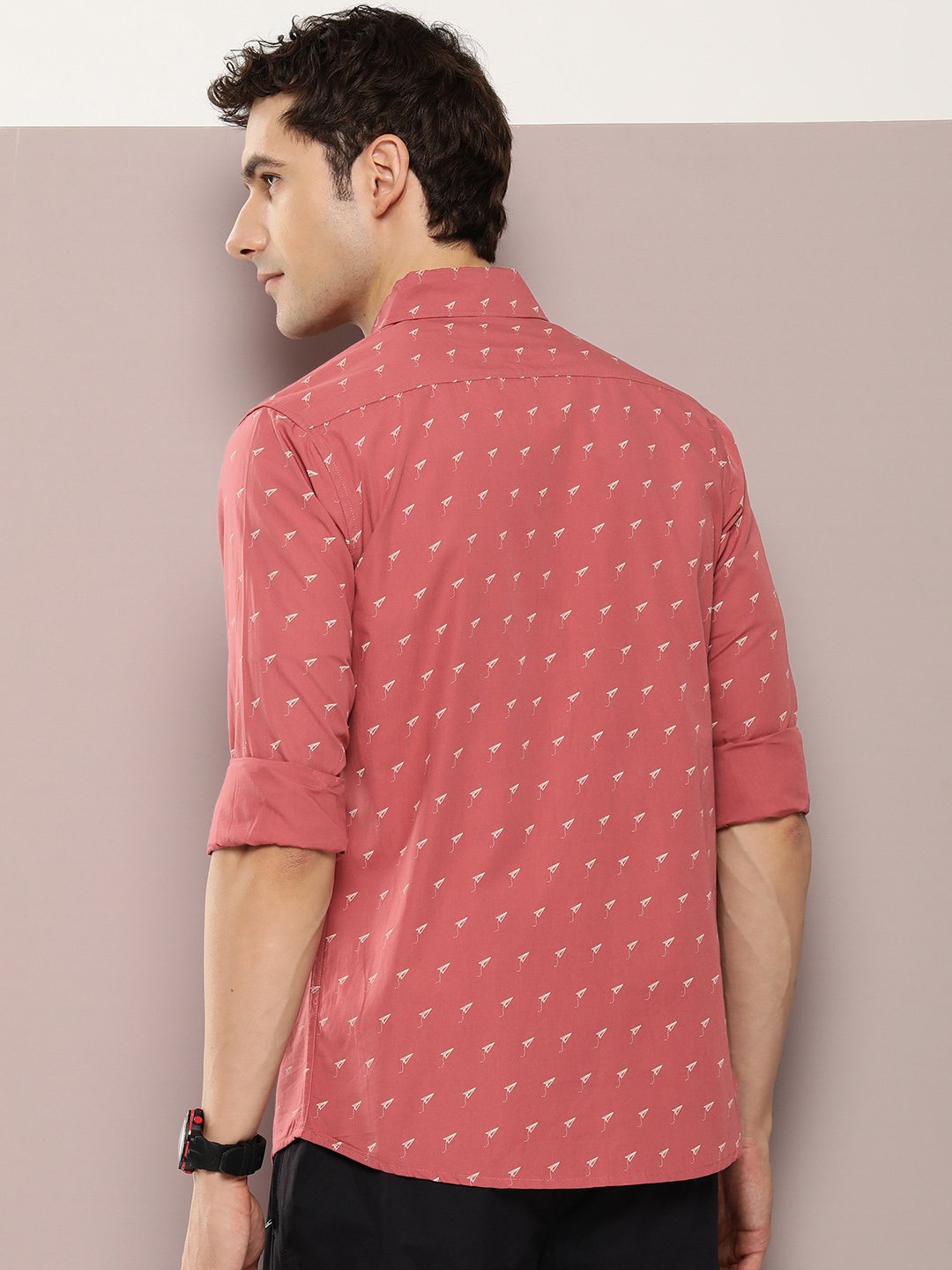Men All Over Printed Full Sleeve Shirt With Pocket