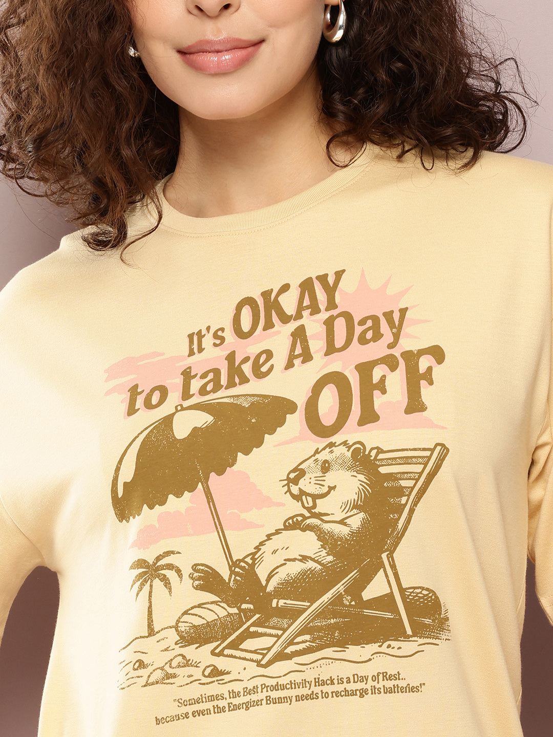 Womens Oversized Short Sleeves Printed Tshirt Dress
