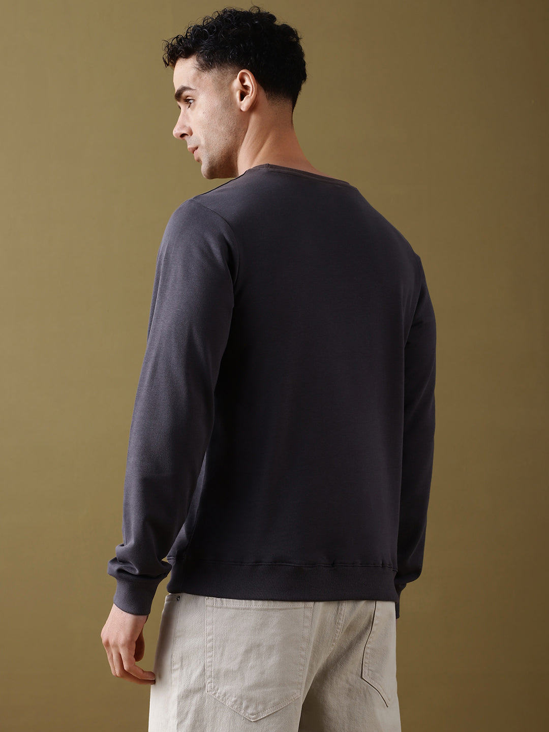 Mens Full Sleeve Round Neck Regular Fit T-Shirts