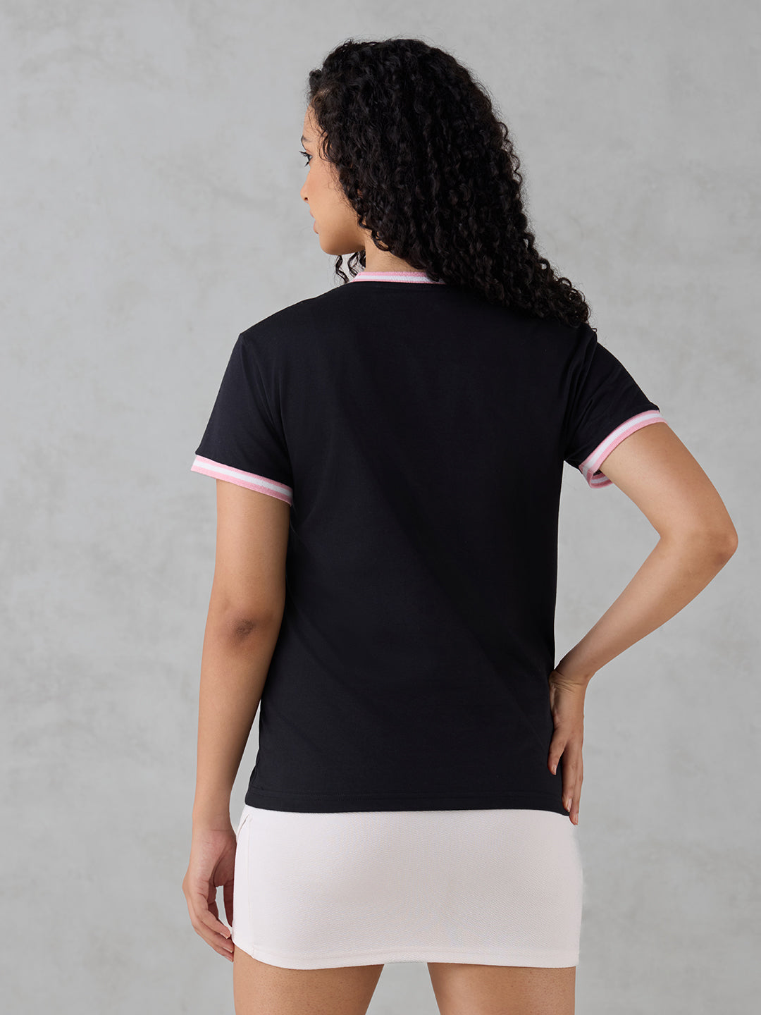 Womens Half Sleeve Printed Regular Fit Tshirt