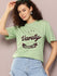 Womens Half Sleeve Round Neck Printed Oversized Fit Tshirts