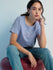 Womens Stud Detailed Boxy Regular Round Neck Tshirt 