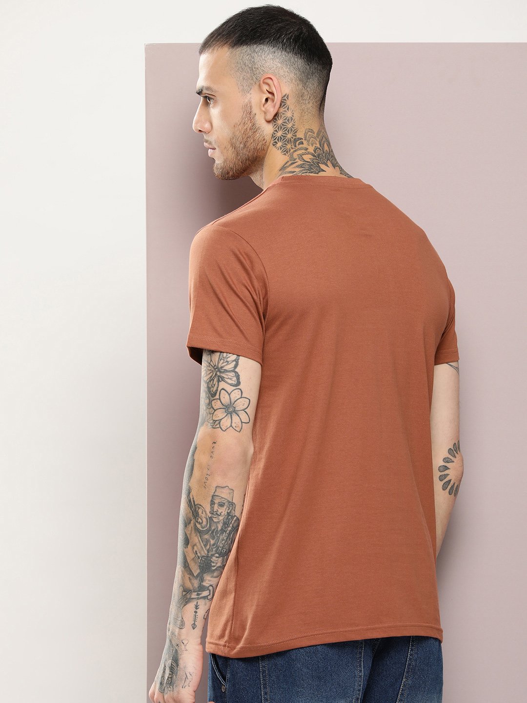 Mens Half Sleeve Round Neck Regular Fit T-Shirts