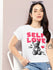 Womens Half Sleeve Round Neck Printed Regular Fit Tshirts