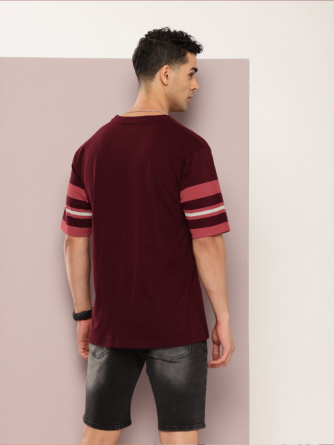 Mens Half Sleeve Round Neck Oversized Fit T-Shirts