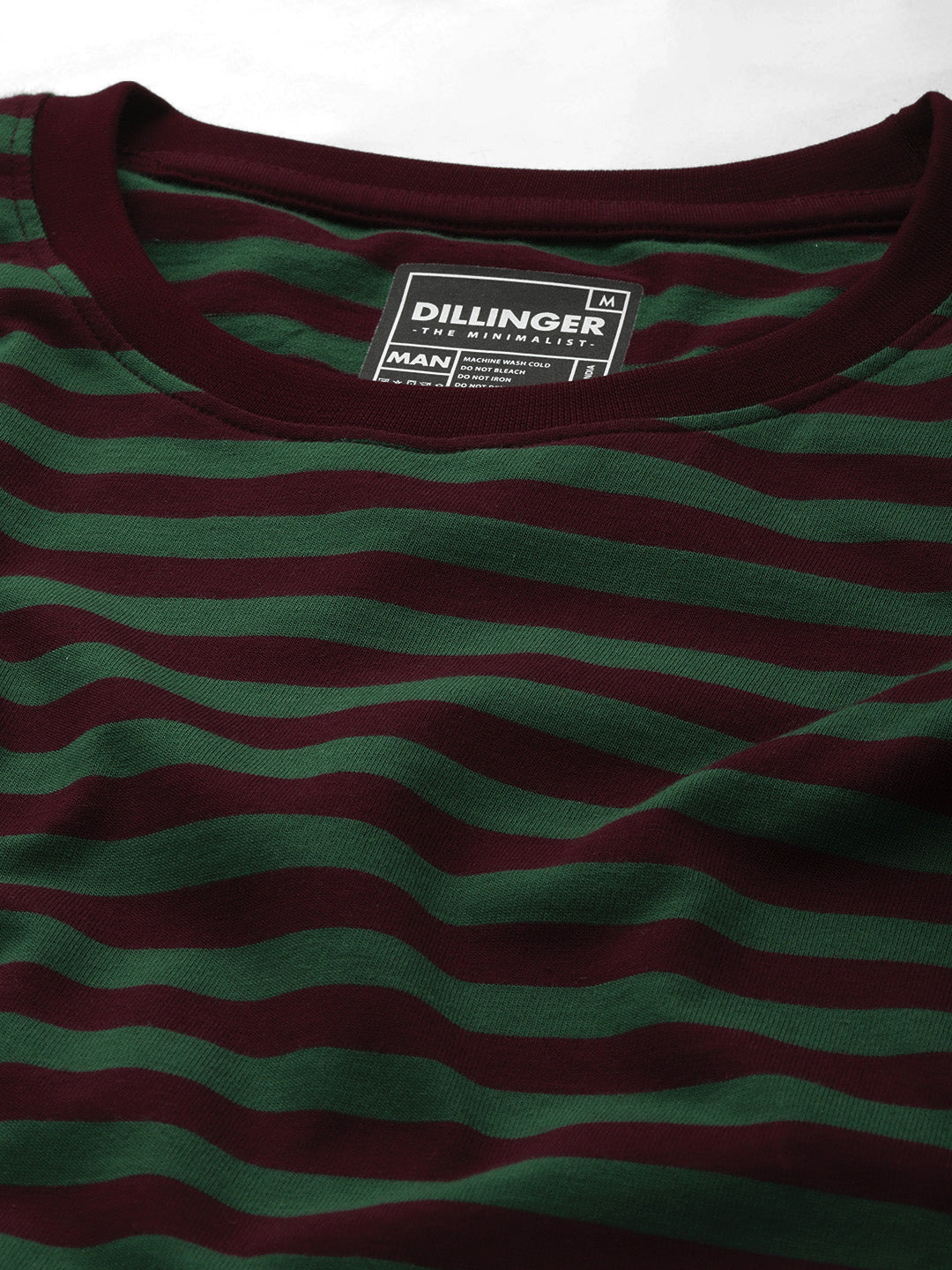 Mens Full Sleeve Round Neck All-Over Striped Regular Fit Tshirts