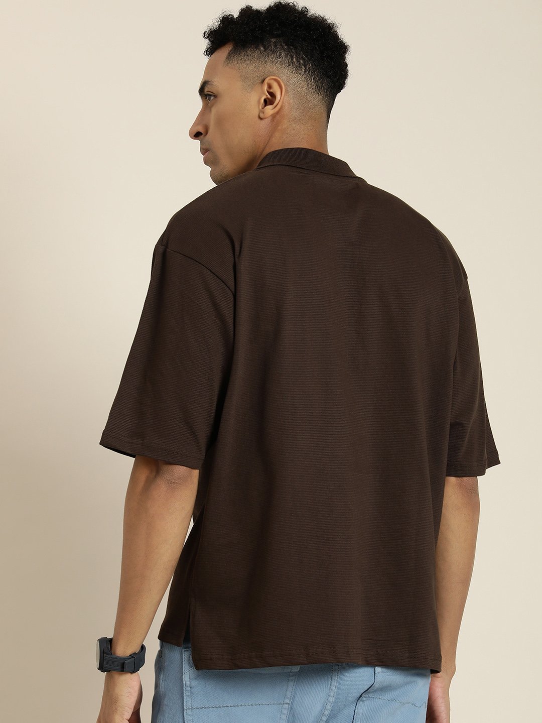 Mens Half Sleeve Oversized Fit Polo T-Shirts