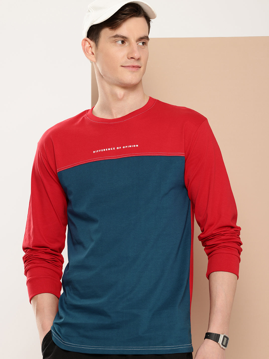Mens Full Sleeve Round Neck Printed Regular Fit Tshirts
