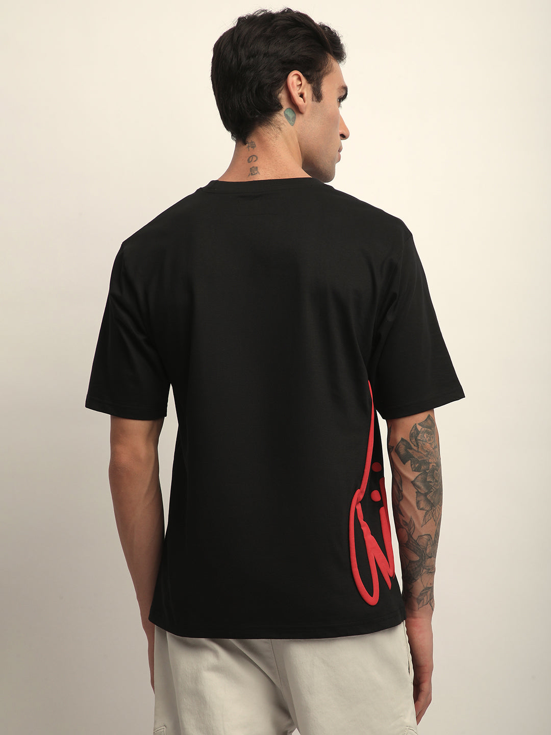 Mens Half Sleeve Round Neck Printed Oversized Fit Tshirts