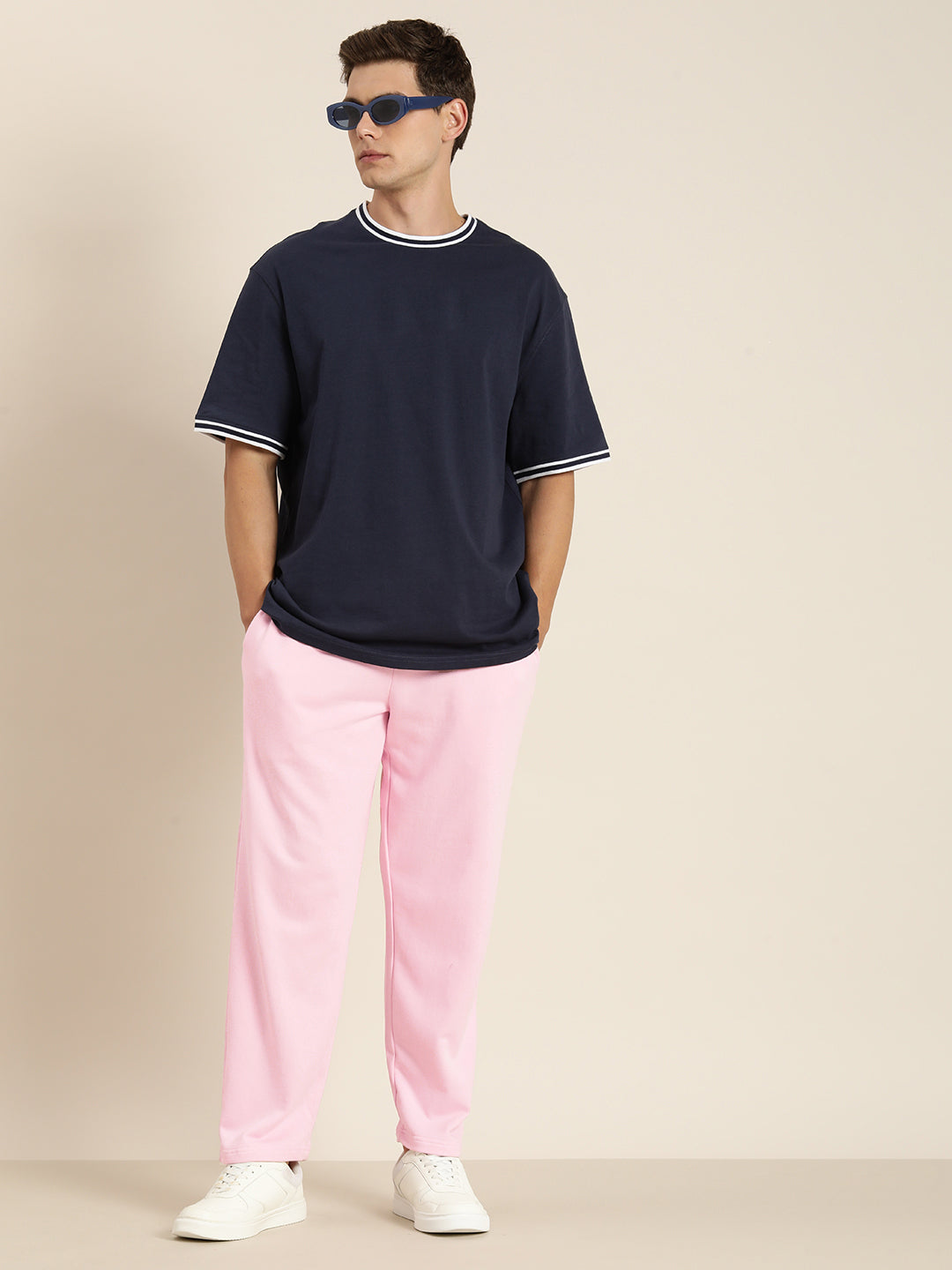 Men Lightweight Relaxed Fit Baggy Korean Pant