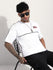 Mens Half Sleeve Round Neck Embroidered Oversized Fit Tshirts