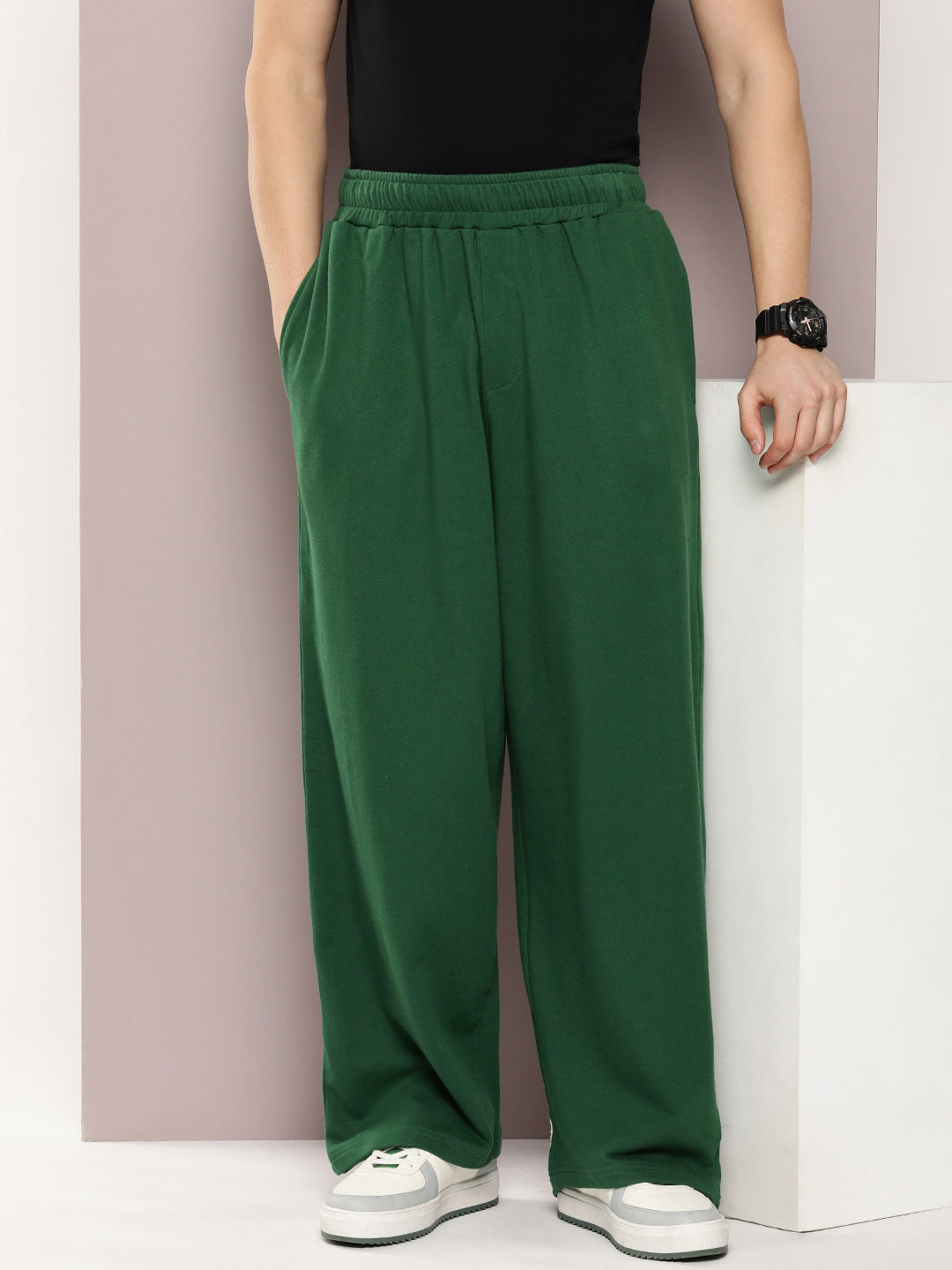 Men Super Soft Cotton Extra Baggy Korean Pant