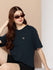 Womens Half Sleeve Round Neck Solid Oversized Fit Tshirts