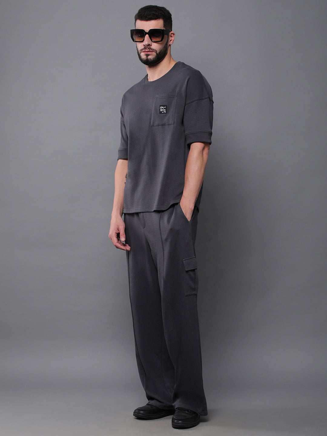 Mens Half Sleeve Round Neck Oversized Fit T-Shirts