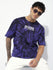 Mens Half Sleeve Round Neck Striped Oversized Fit Tshirts