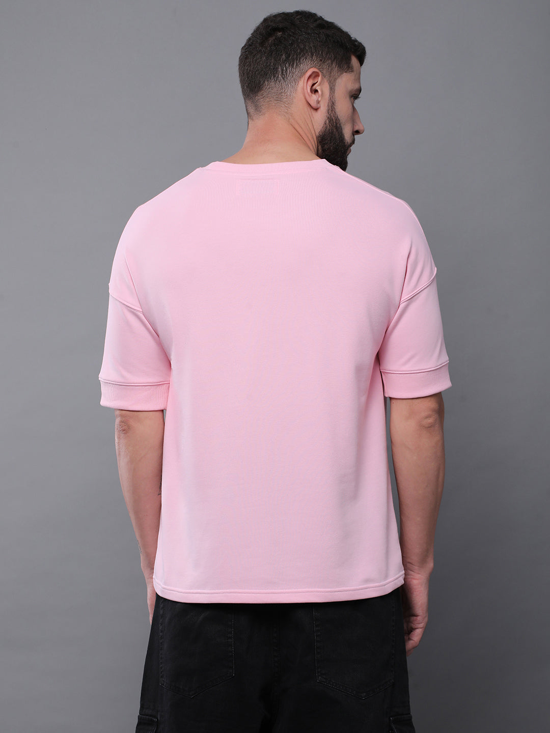 Mens Half Sleeve Round Neck Oversized Fit T-Shirts