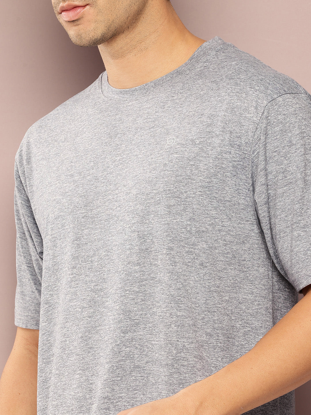 Mens Short Sleeve Round Neck Oversized Polyster Tshirt