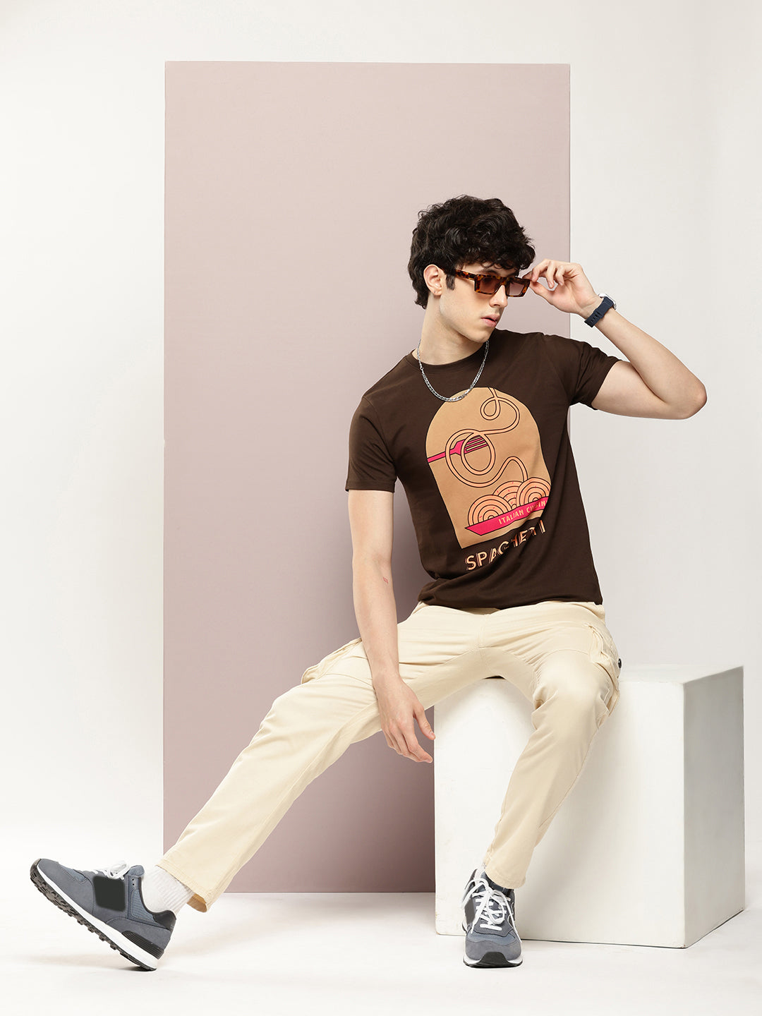 Mens Half Sleeve Round Neck Printed Regular Fit Tshirts