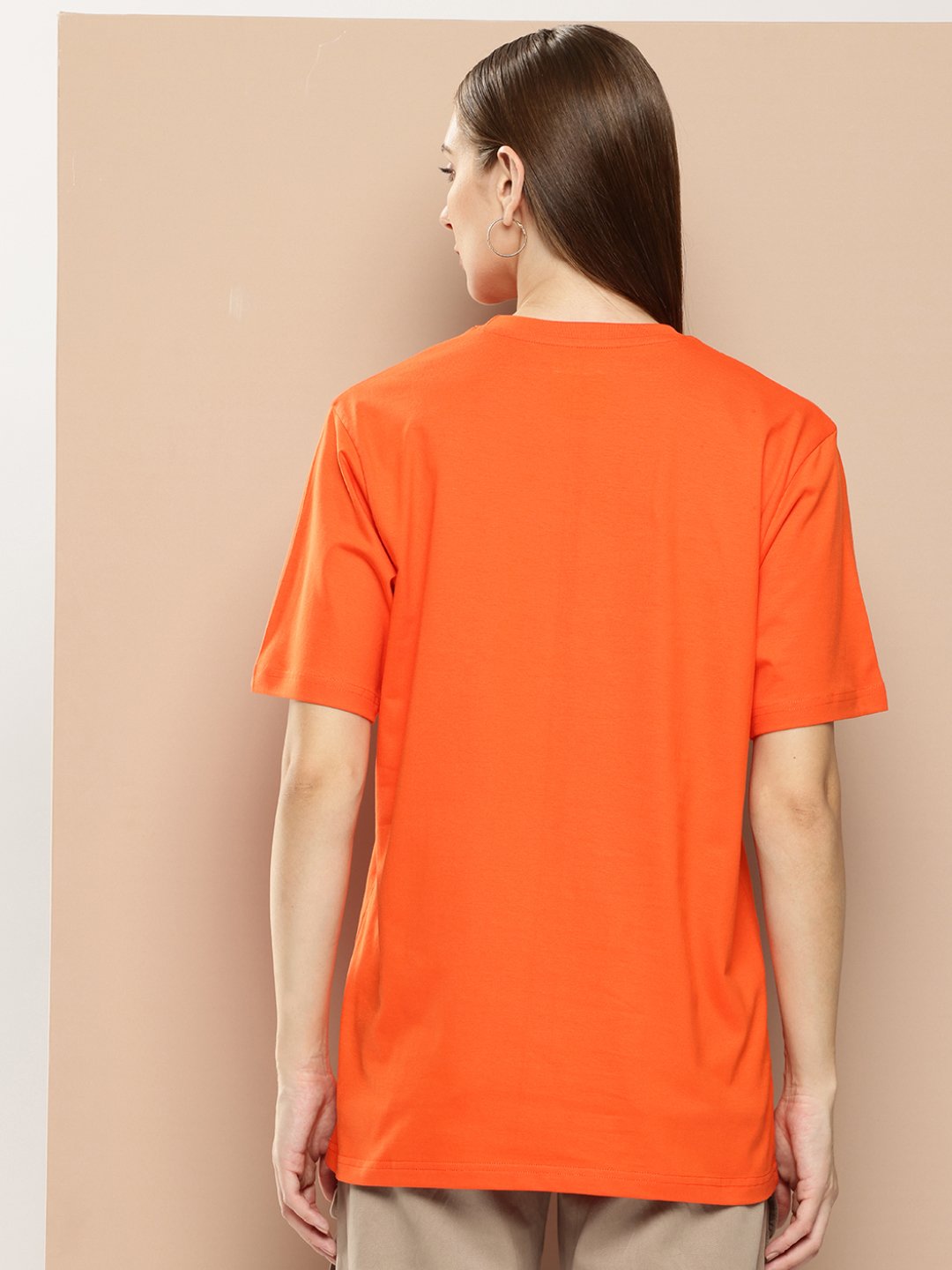 Womens Half Sleeve Round Neck Oversized Fit T-Shirts