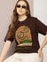 Womens Short Sleeve Round Neck Oversized Fit T-Shirt