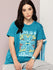 Womens Half Sleeve Round Neck Printed Boxy Fit Tshirts