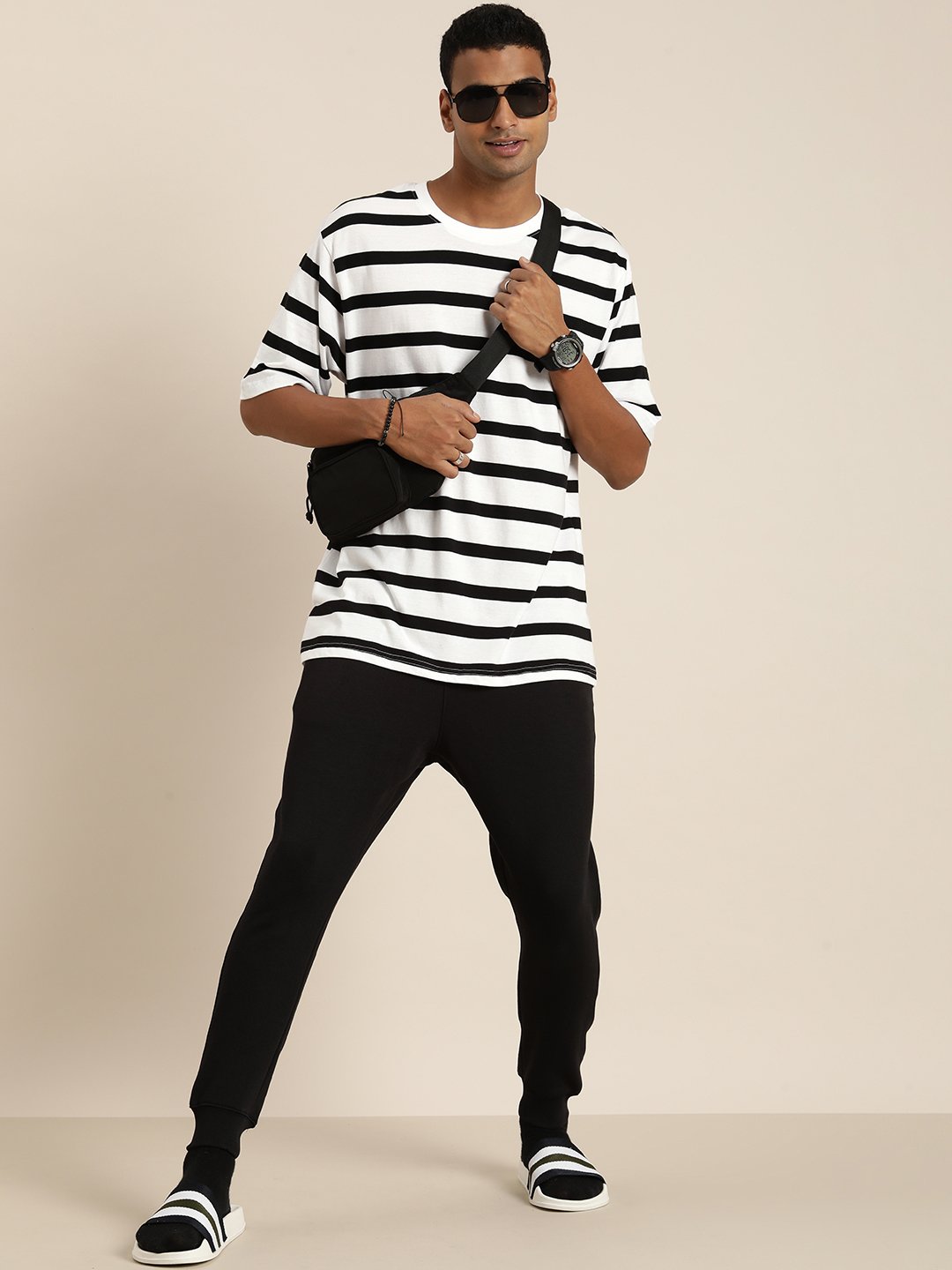 Mens Half Sleeve Round Neck Oversized Fit T-Shirts