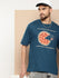 Mens Half Sleeve Round Neck Printed Oversized Fit Tshirts