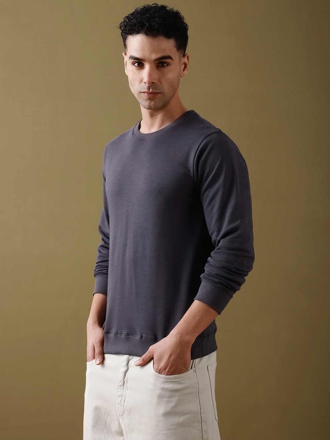 Mens Full Sleeve Round Neck Regular Fit T-Shirts