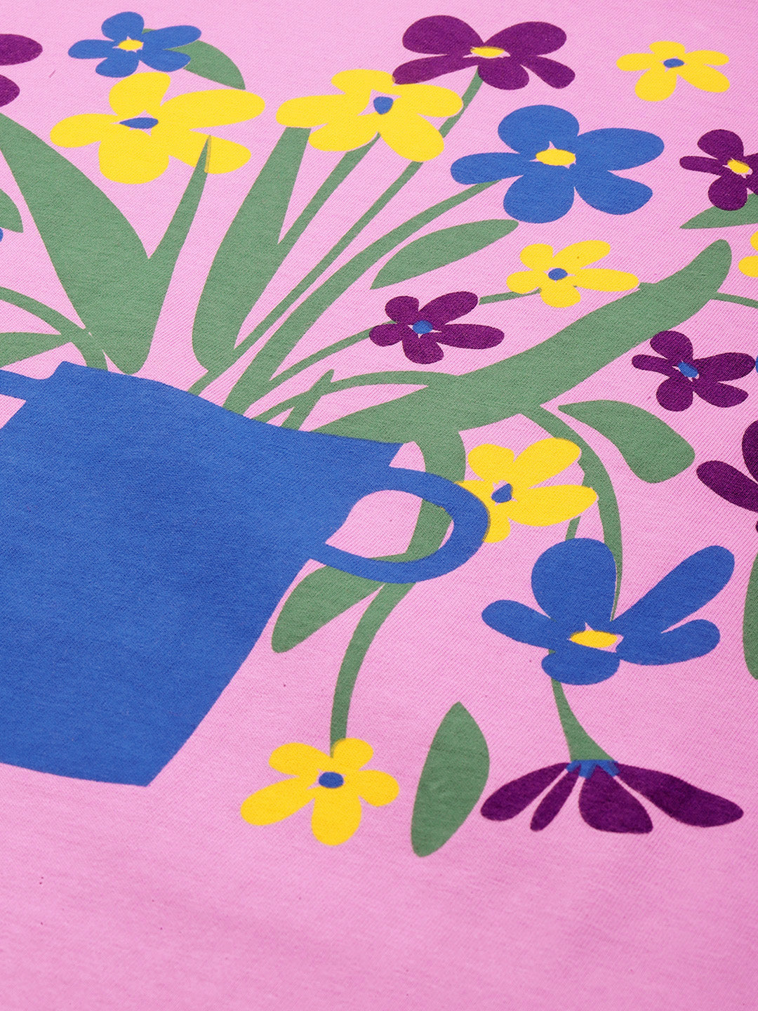 Womens Oversized Short Sleeves Printed Tshirt Dress