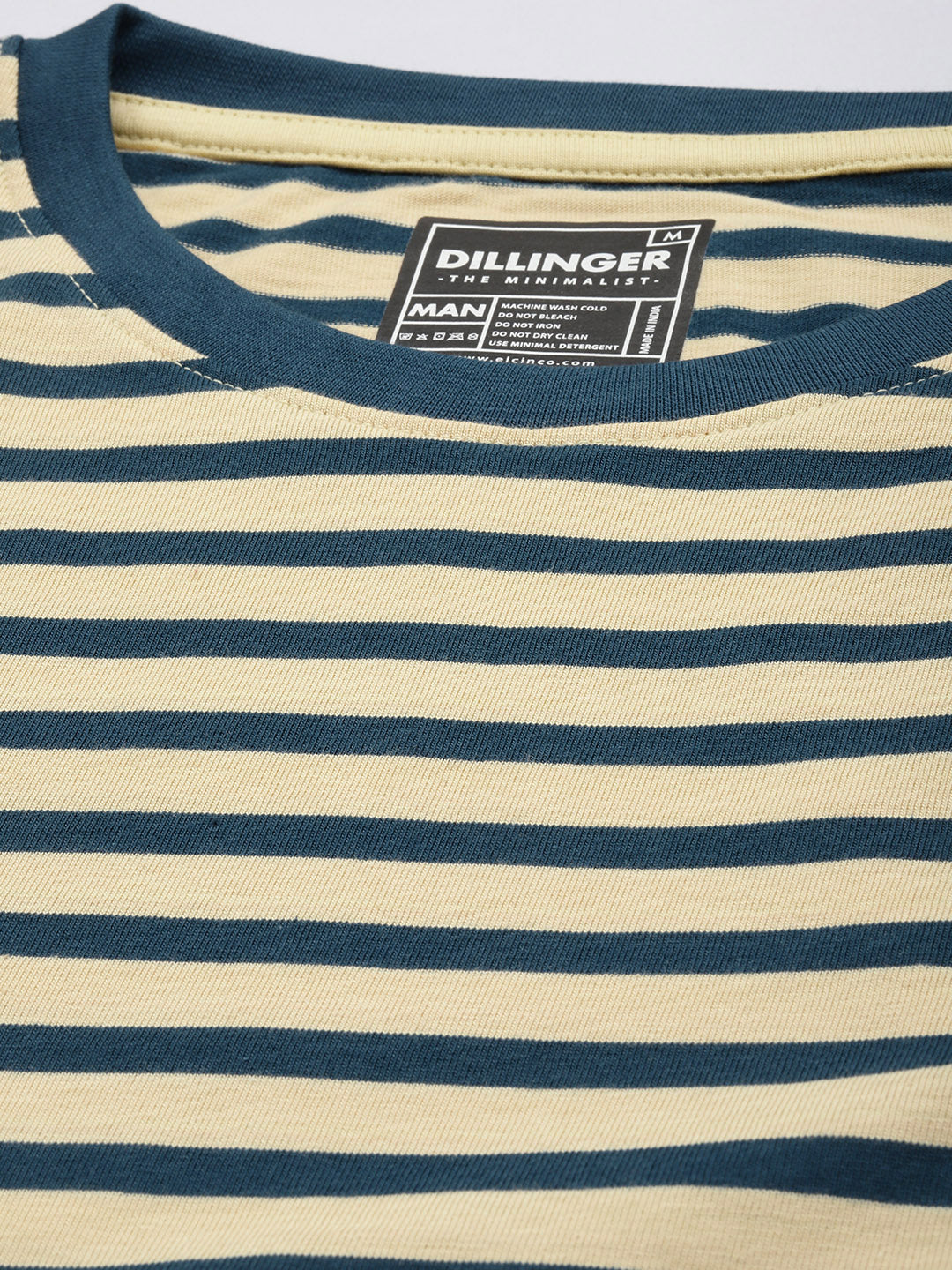 Mens Full Sleeve Round Neck Striped Regular Fit Tshirts