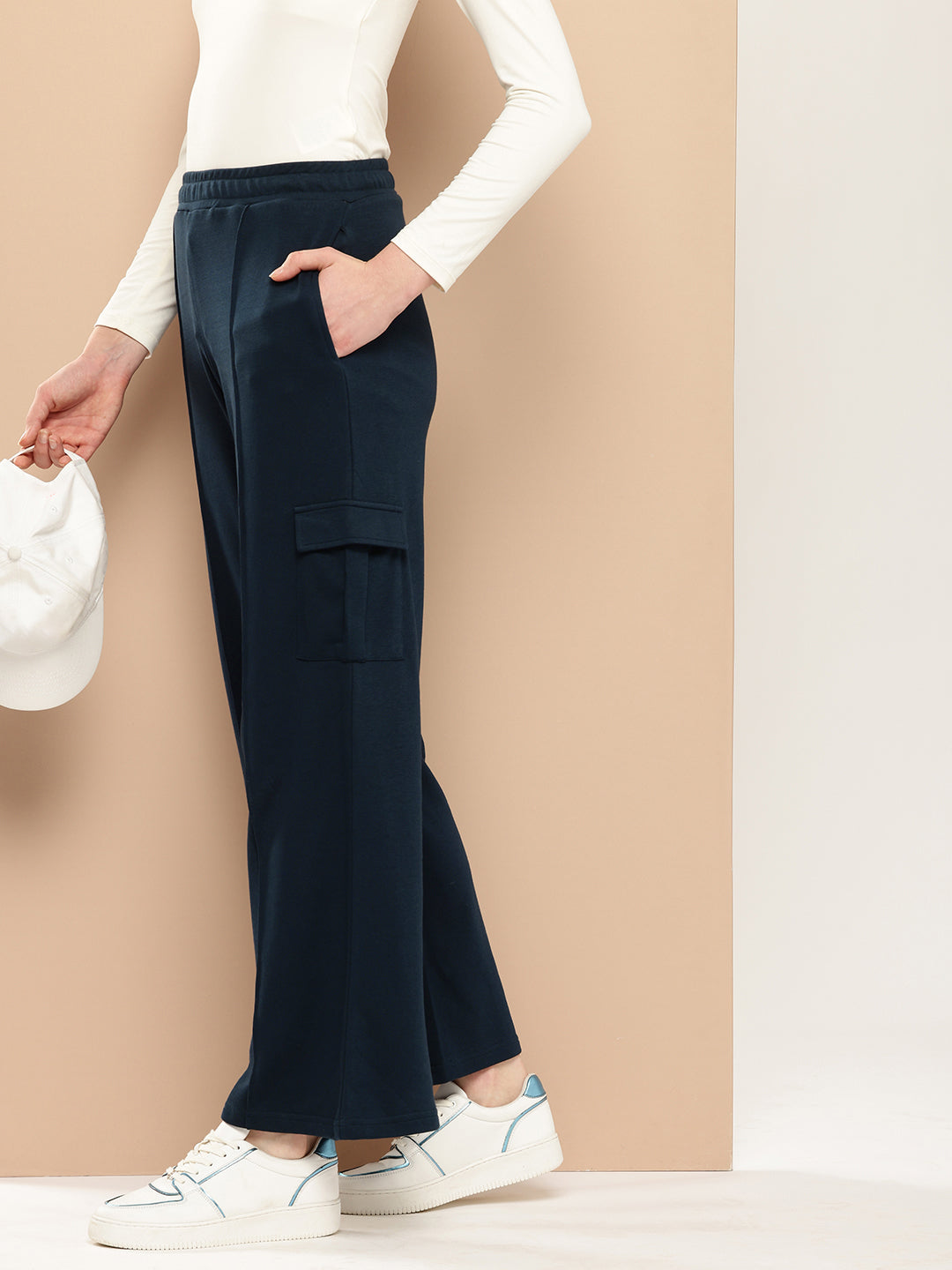 Women Ultra Soft Drapey Cotton Extra Baggy Korean Pant