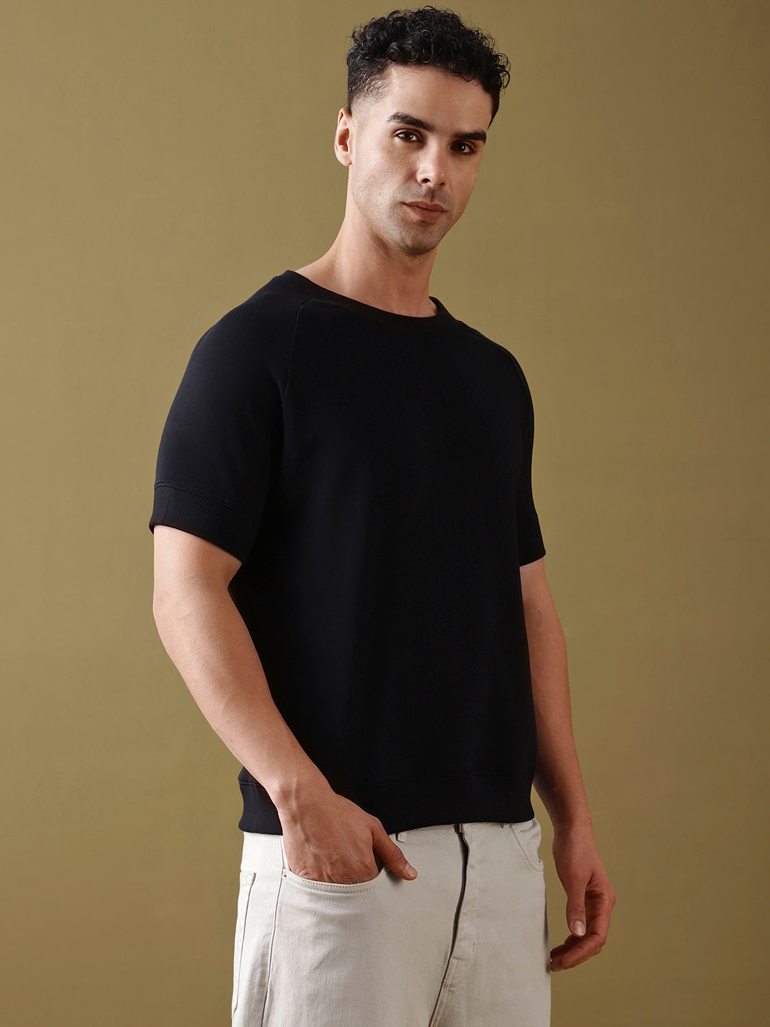 Mens Half Sleeve Round Neck Regular Fit T-Shirts
