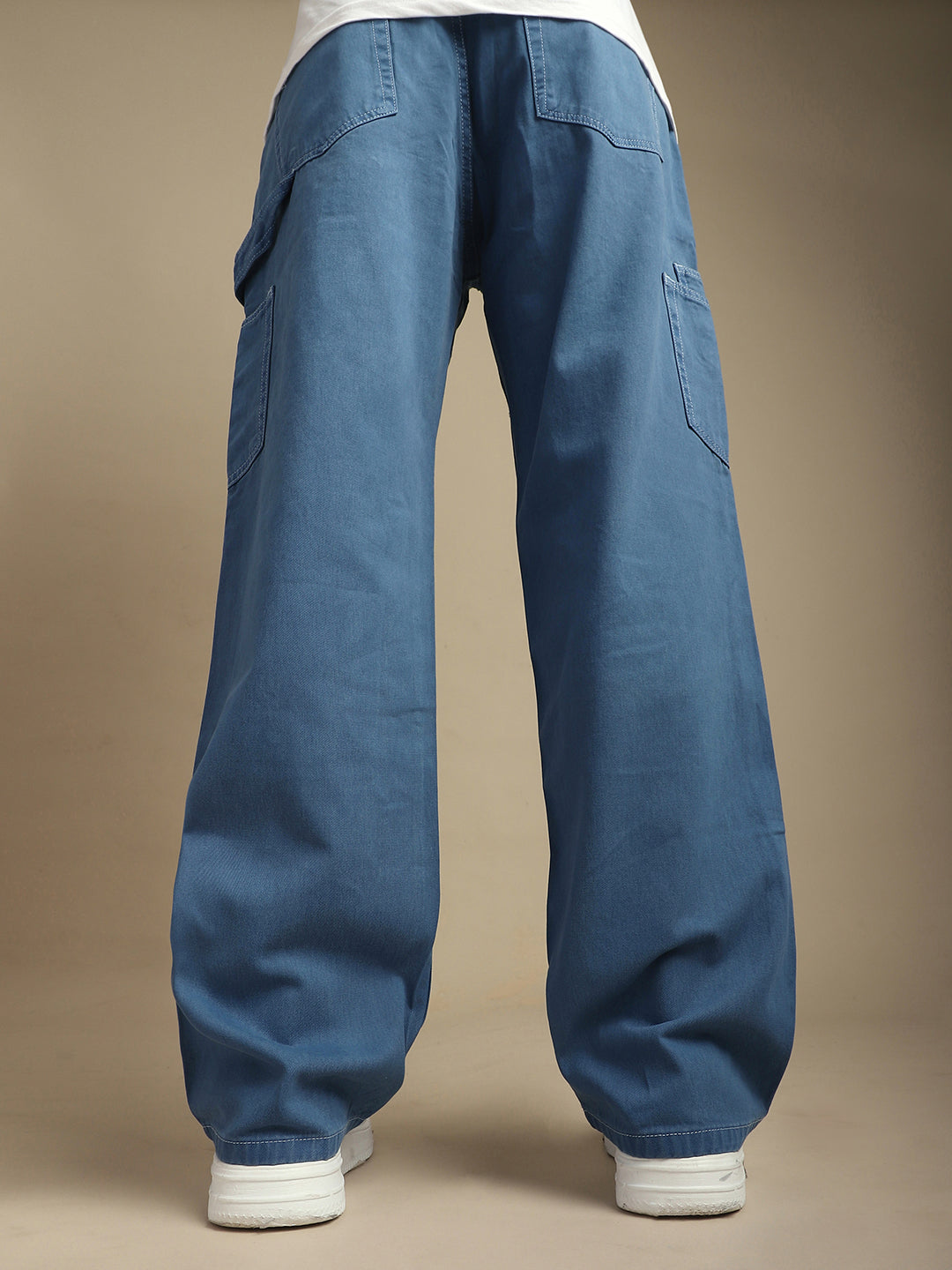 Men Plain Cargo Jeans