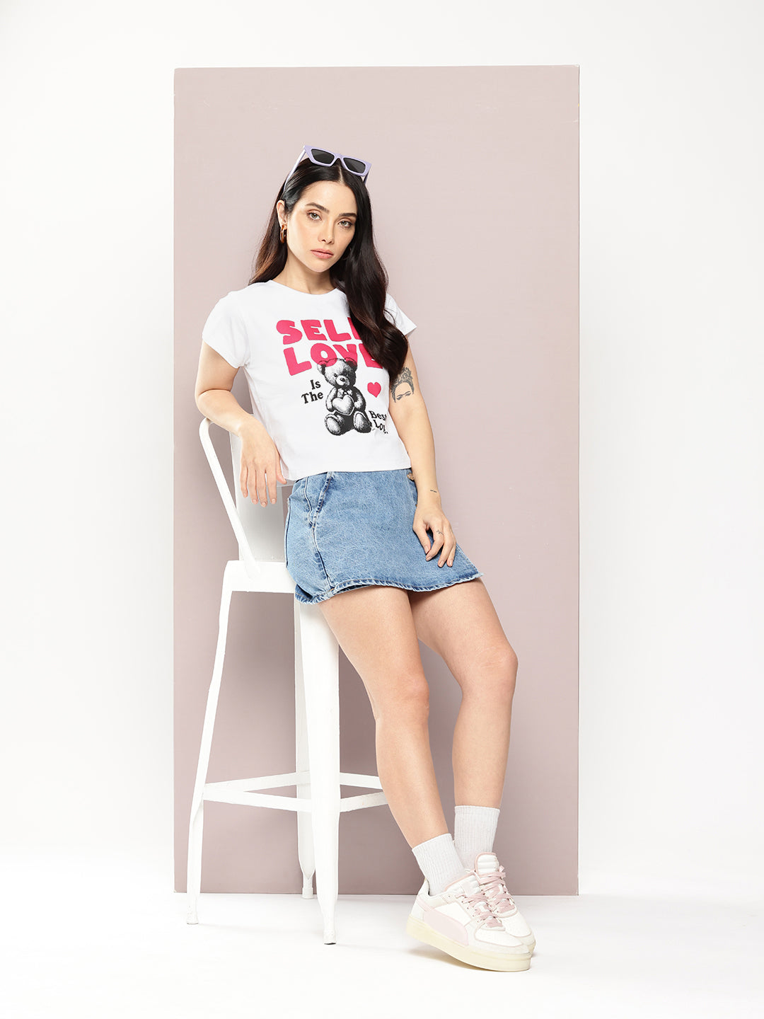 Womens Half Sleeve Round Neck Printed Regular Fit Tshirts