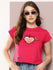 Womens Half Sleeve Round Neck Embroidered Regular Fit Tshirts