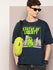 Mens Half Sleeve Round Neck Printed Oversized Fit Tshirts