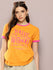 Womens Half Sleeve Round Neck Printed Regular Fit Tshirts