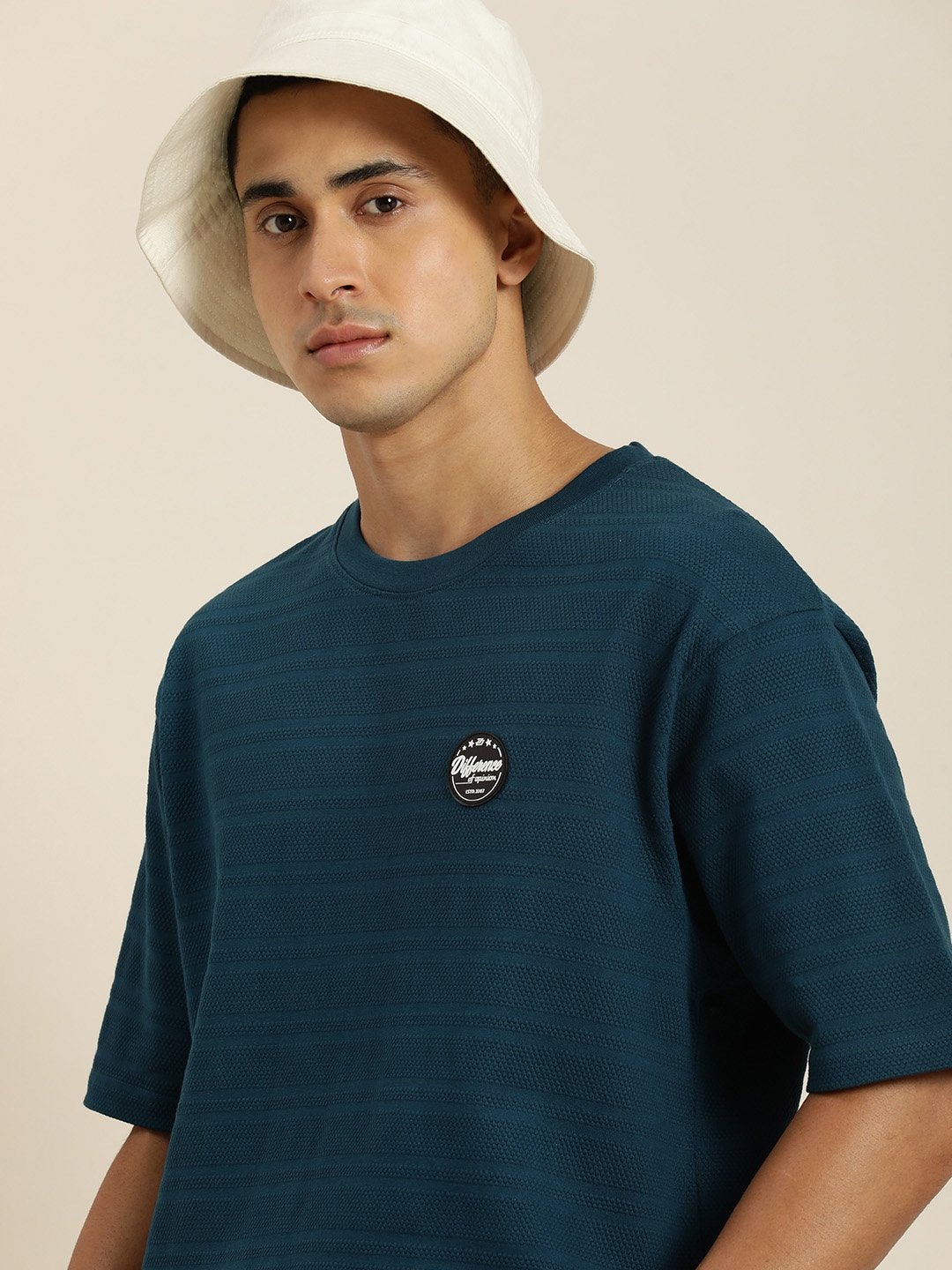 Mens Half Sleeve Round Neck Oversized Fit T-Shirts
