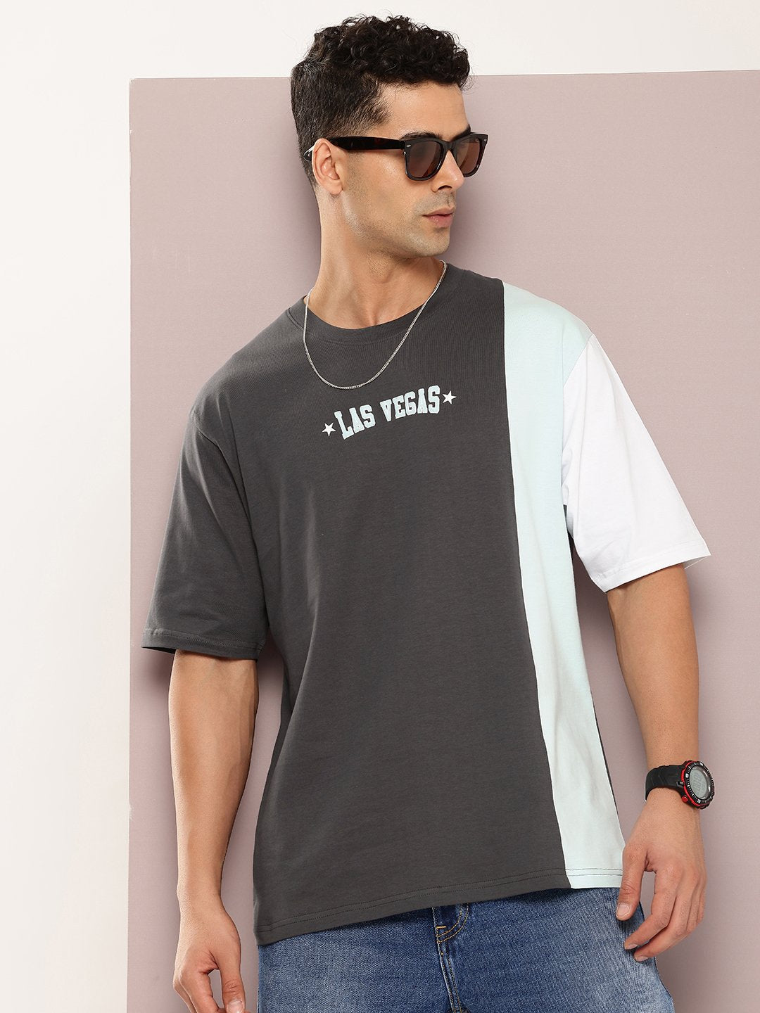 Mens Half Sleeve Round Neck Oversized Fit T-Shirts