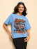 Womens Printed Oversized Cotton T-Shirt