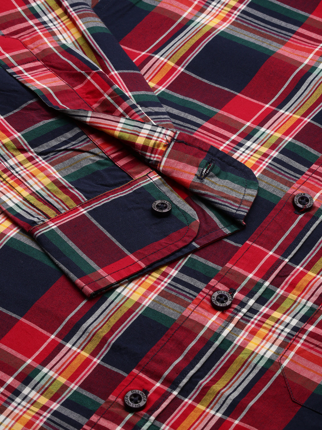 Men Checked Full Sleeve Shirt With Pocket