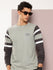 Mens Full Sleeve Round Neck Colourblocked Regular Fit Tshirts