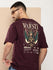Mens Half Sleeve Round Neck Back Printed Oversized Fit Tshirts