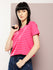 Womens Half Sleeve Round Neck Striped Boxy Fit Tshirts