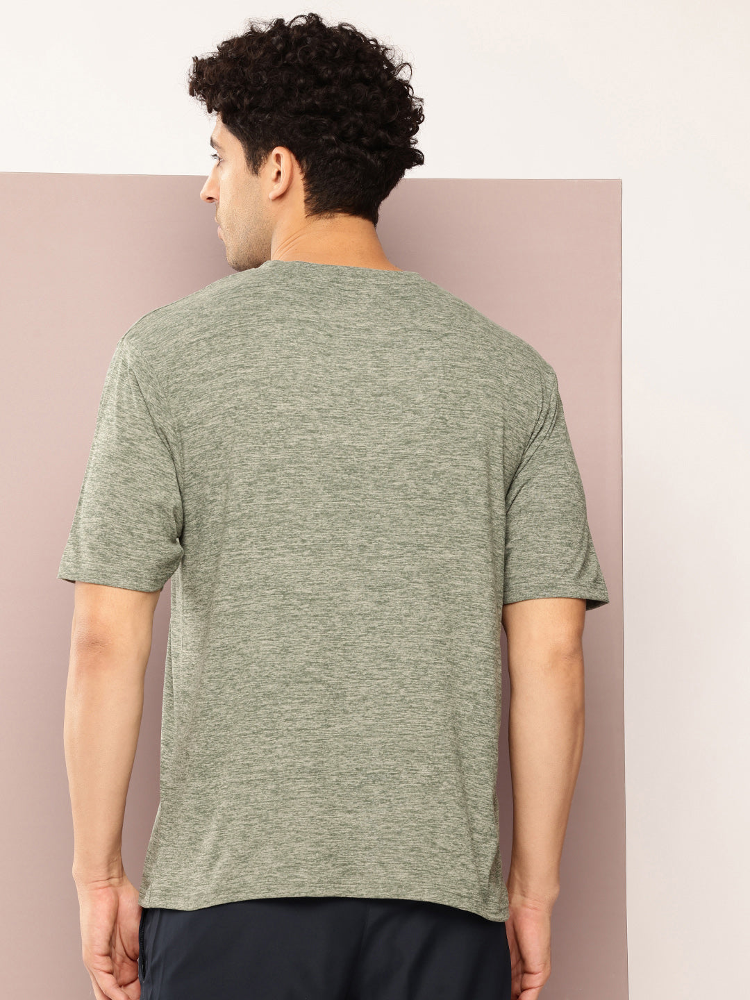 Mens Short Sleeve Round Neck Oversized Polyster Tshirt
