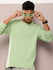 Mens Full Sleeve Henley Neck Solid Regular Fit Tshirts