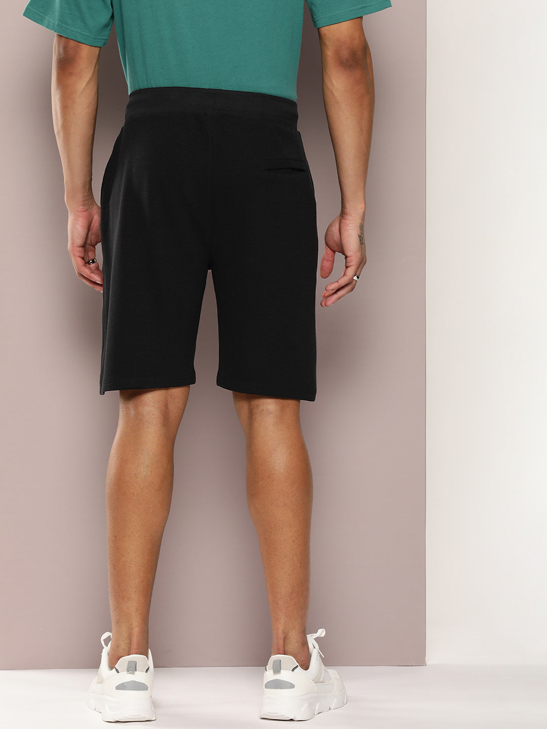 Men Solid Regular Shorts