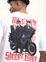 Mens Half Sleeve Drop Shoulder Printed Oversized Fit T-Shirts