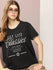 Womens Half Sleeve Round Neck Printed Boxy Fit Tshirts